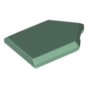 LEGO Tegel 2x3 Vijfhoekig ZANDGROEN (100 stuks)