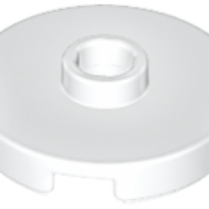 LEGO Tegel Rond 2x2 met Nop WIT (100 stuks)