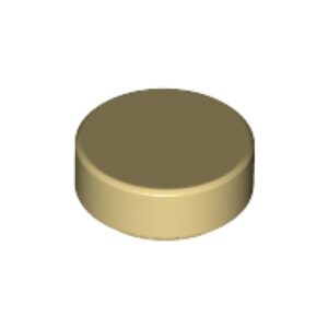 LEGO Tegel Rond 1x1 BEIGE (100 stuks)