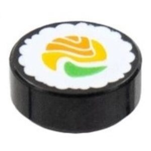 LEGO Tegel Rond 1x1 Sushi Rol (10 stuks)