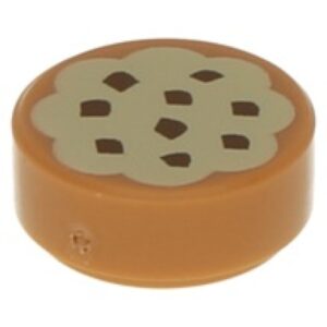 LEGO Tegel Rond 1x1 Koekje met Choco Topping (10 stuks)