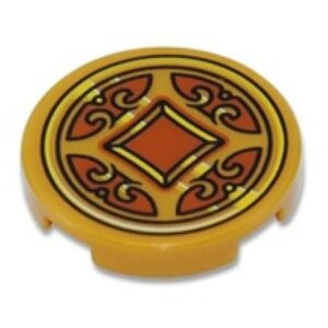 LEGO Tegel Rond 2x2 Munt GOUDKLEURIG (10 stuks)