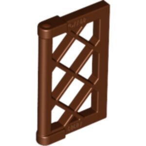 LEGO Vensterluik voor Raam 1x2x3 BRUIN (100 stuks)