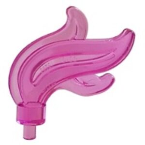 LEGO Verenpluim TRANSPARANT DONKERROZE (100 stuks)