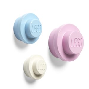 LEGO Wandhaak Set ROZE-BLAUW-WIT