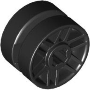 LEGO Wiel 14mm D x 9.9mm ZWART  (100 stuks)