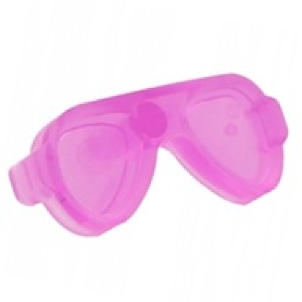 LEGO Zonnebril TRANSPARANT DONKERROZE (10 stuks)