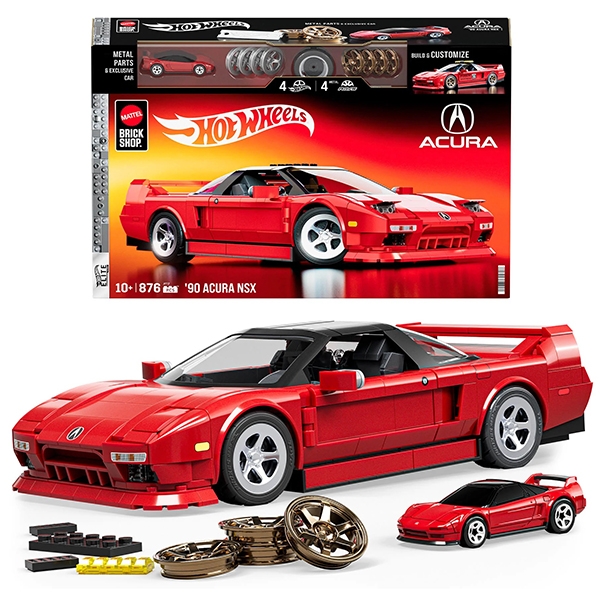 Mattel Brick Shop Hot Wheels '90 Acura NSX
