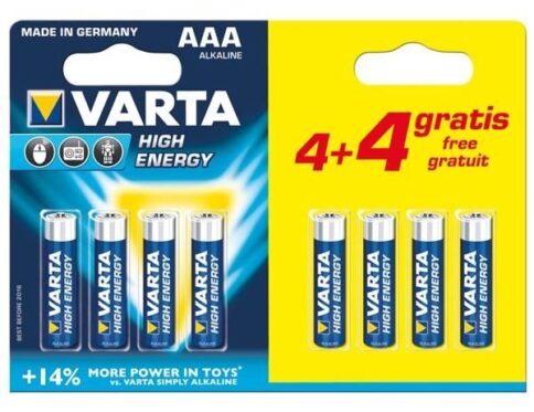 VARTA Alkaline Batterij AAA (4+4 Gratis)